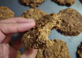 Galletas de Manzana y Avena con Azúcar Mascabo