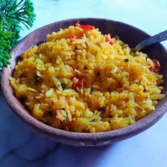 A picture of Kanda poha.