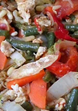 Foto resep Orak Arik Telur Pelangi