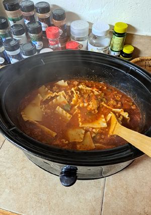 A picture of Lasagna Soup - Slow Cooker.