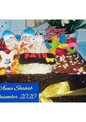 Foto resep Kue Ulang Tahun Sederhana (Basecake Brownis Kukus Ny. Liem)