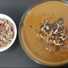 A picture of Sprout Horse gram gravy.
