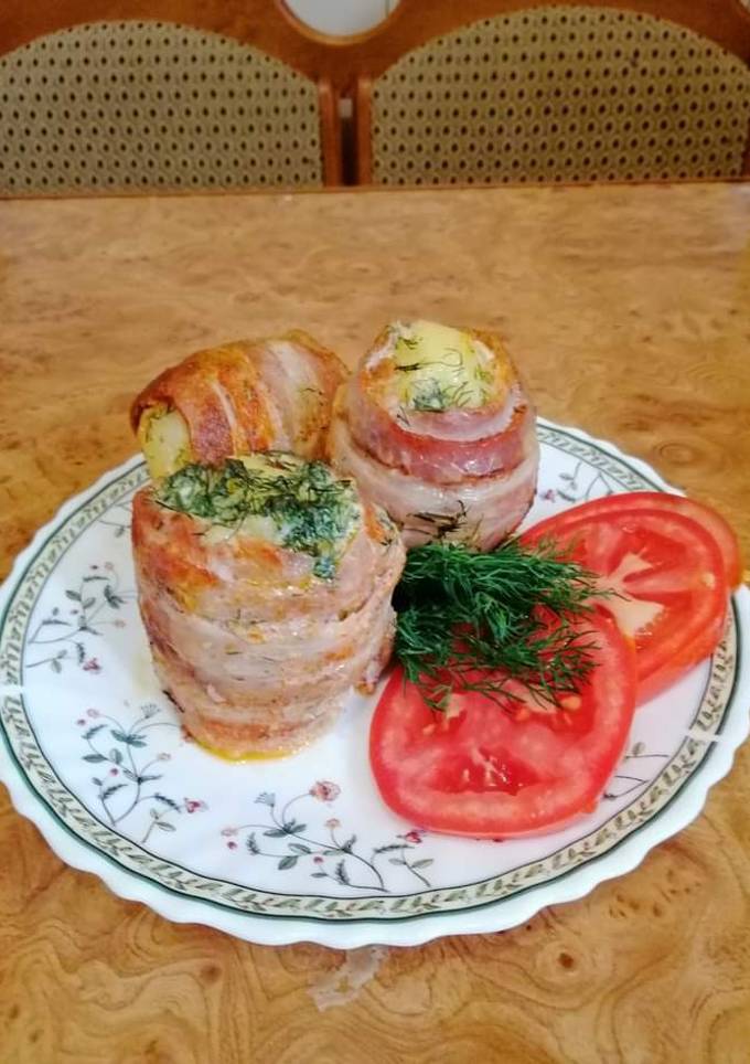 Картопля у беконі