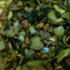 A picture of Bottle guard spruce fry.