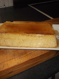 Una foto de Flan de nata