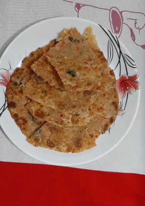 A picture of Mix vegetable Parantha.