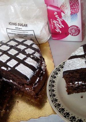 A picture of Chocolate coconut cake #coastal coconut dish challenge.