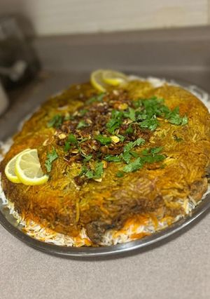 صورة لوصفة مقلوبة على الطريقة الإيرانية