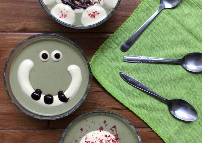 Resep MATCHA Panna Cotta 🍵🍵🍵, Bikin Ngiler