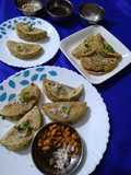 Dabeli stuffed mini parathas