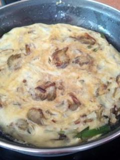 Una foto de Tortilla de alcachofas