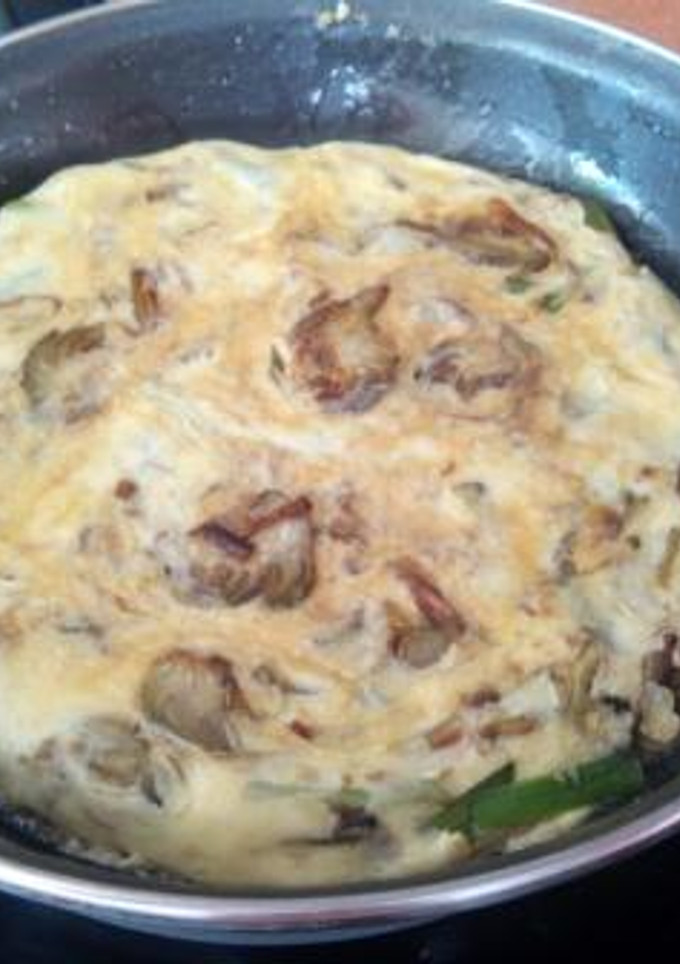 Una foto de Tortilla de alcachofas