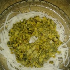 A picture of Mooli ki bhujia.