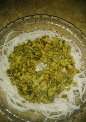 A picture of Mooli ki bhujia.