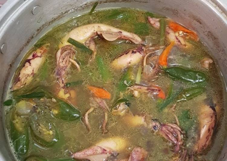 Cumi masak kuah hitam segar