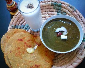 Unique Recipe Makki ki roti Sarso da saag Delicious