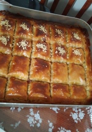صورة لوصفة بقلاوه بعجينة الفيلو