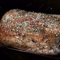 A picture of Herbed pork loin.