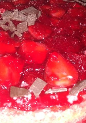Una foto de Torta de frutillas!!🍓🍓