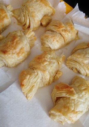 Una foto de Croissant con queso, fácil de hacer