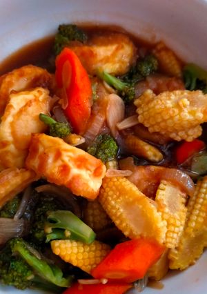 Foto resep Tumis brokoli tofu