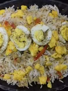A picture of Vegetable Egg Fried Rice #CookpadApp.