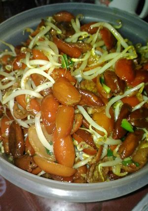 Foto resep Tumis kulit melinjo + toge