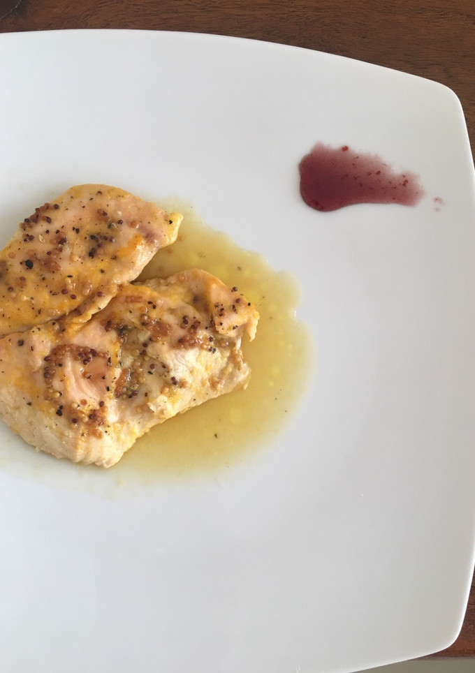 Una foto de Pechugas de pollo a la naranja