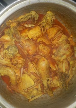 عکسی از دستور خورشت قیمه مرغ 🍗