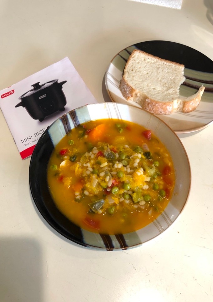 Una foto de Sopa de Vegetales en Olla Arrocera- mini