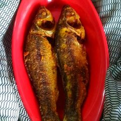 A picture of Bengali style fish fry.
