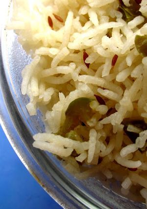 A picture of Microwave Capsicum Rice - Step by Step Recipe.