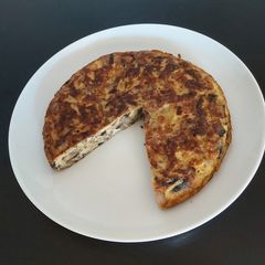 A picture of Mushroom omelette.