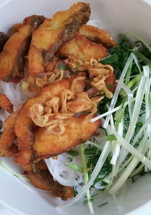 Hình của món Bún cá rô.