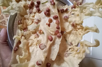 Resep Peyek kacang dan rebon Yang Sederhana