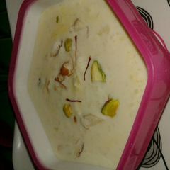 A picture of #rice sugar candy kheer.