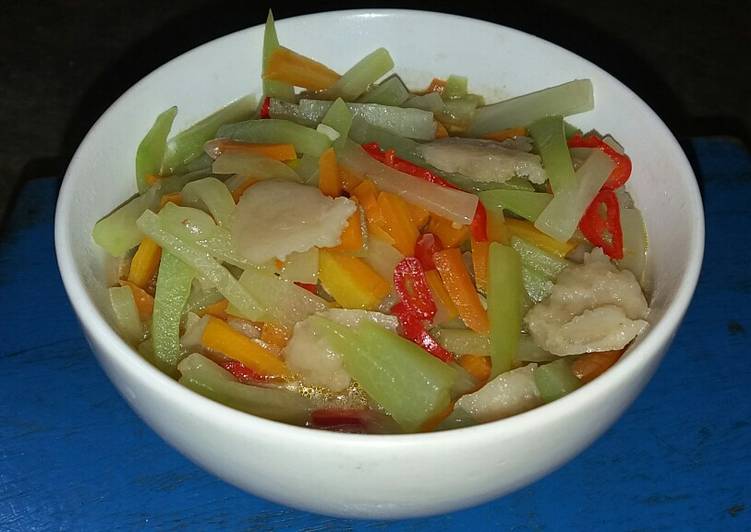 Resep Tumis Labu Siam Wortel Bakso, Sempurna