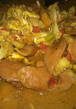 Foto resep Sosis mix telur (mirip seblak)