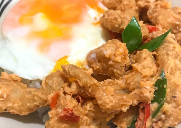Langkah Mudah untuk Membuat Chicken Salted Egg Rice Bowl Anti Gagal