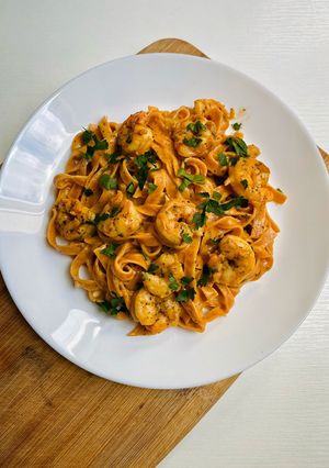 O poză a rețetei Paste cu creveți 🦐.