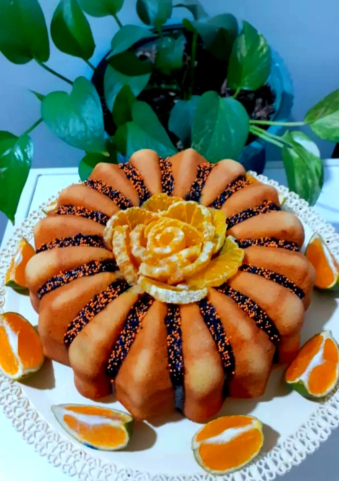 عکسی از دستور کیک نارنگی
