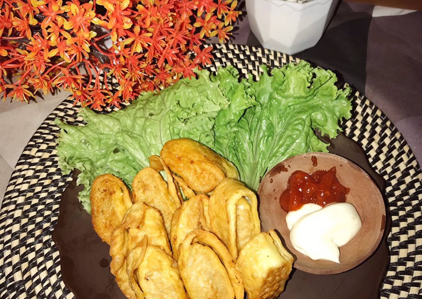 Chicken egg roll super mudahhh