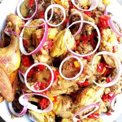 A picture of Peppered chicken.