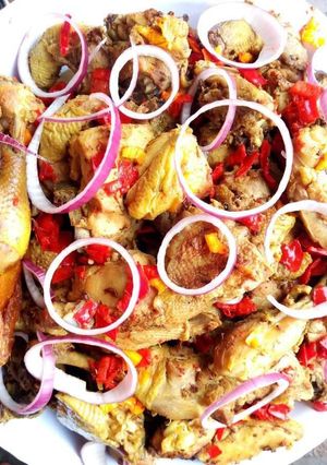 A picture of Peppered chicken.