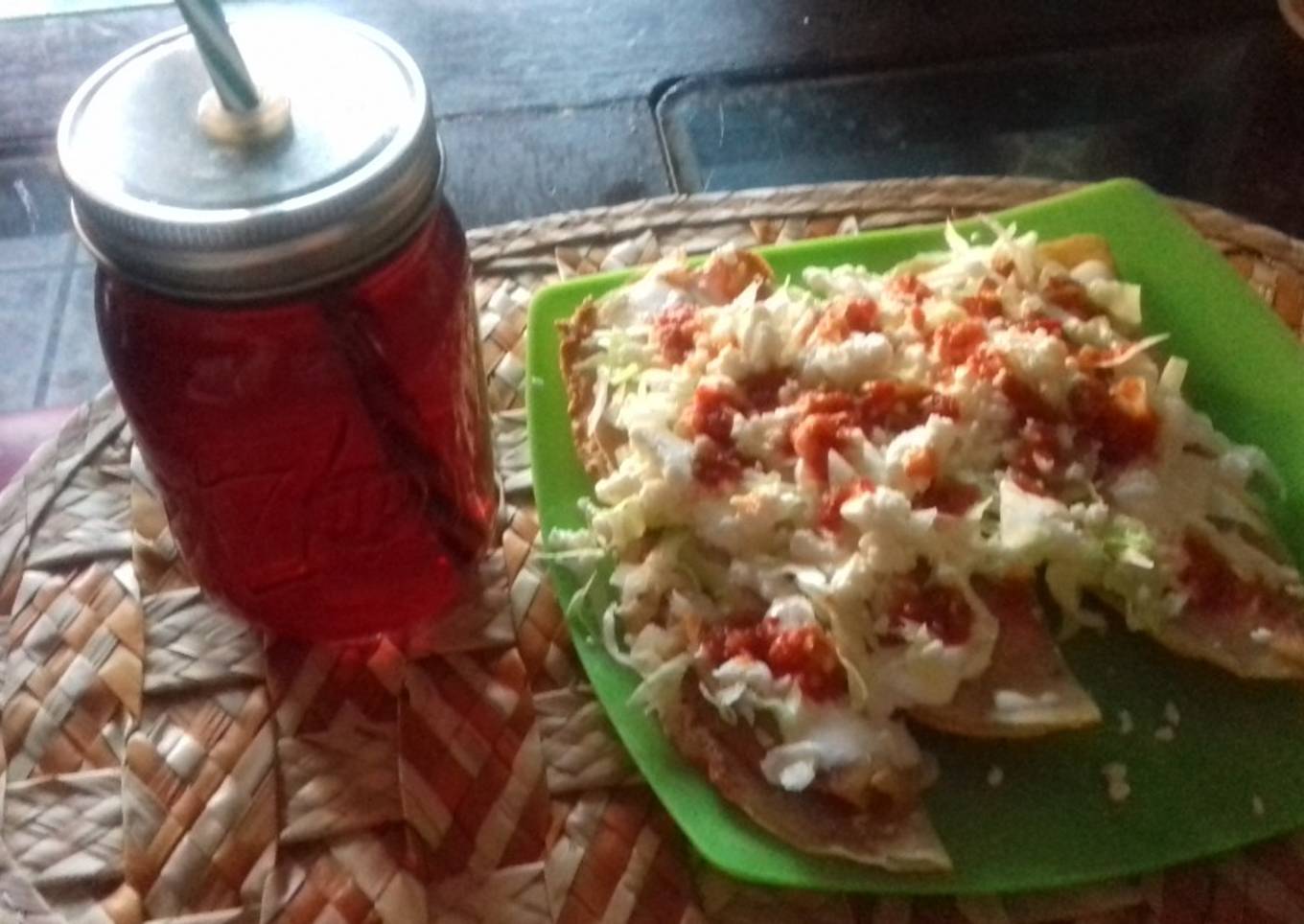 Quesadillas fritas de jamón y chorizo