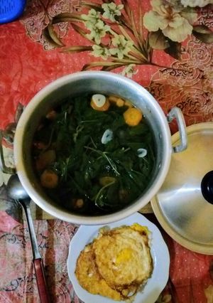 Foto resep Sayur Bayam dan Telor Ceplok