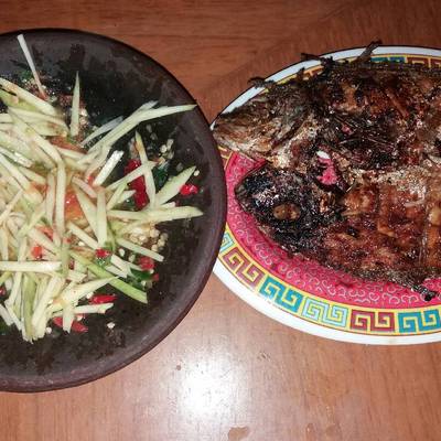 Resep Ikan Bakar Sambal Mangga Muda Oleh Riva Mario Cookpad