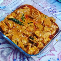 A picture of Red spicy Chicken 65.