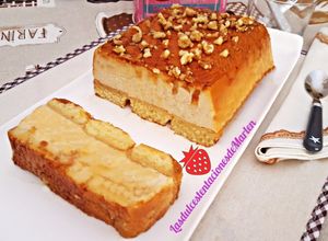 Una foto de Pastel de magdalenas y quesitos con nueces