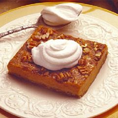 A picture of Pumpkin-Pecan Squares.